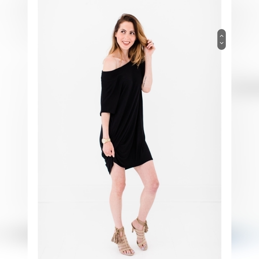 BURU Mama Mini Dress Black Medium Large